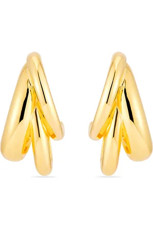 mega Triple Time 14K Vermeil Earrings, , OS, , Gifts For Her