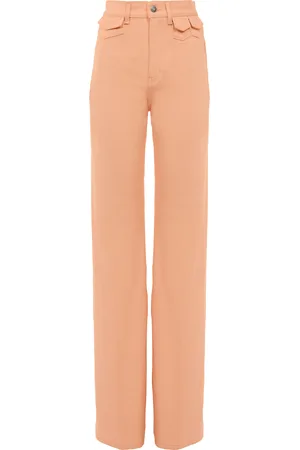 Chloé Rigid High-Rise Organic Denim Flared Jeans, , FR 34