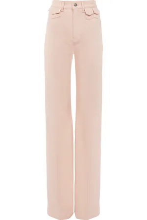 Chloé Rigid High-Rise Organic Denim Flared Jeans, , FR 36