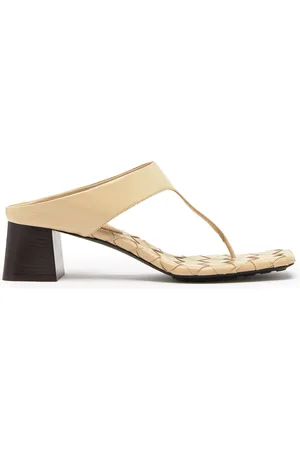 Bottega Veneta Leather Thong Sandals, , IT 36