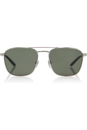 Gucci Aviator-Frame Metal Sunglasses, , OS