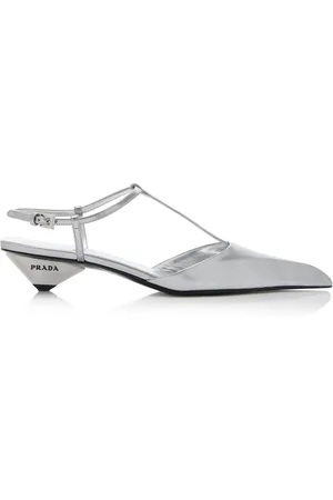 Prada Metallic Leather Pumps, , IT 36