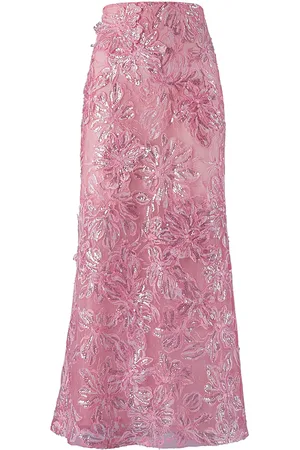 Silvia Tcherassi Astrid Appliquéd Midi Skirt, , S