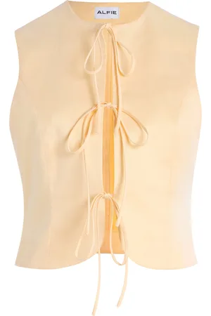 Alfie Exclusive Neda Bow-Detail Cotton Top, , XS
