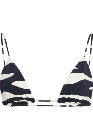 ZIAH Printed Bikini Top, /white, AU 6
