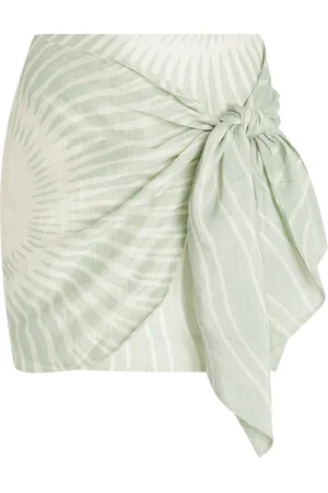 Significant Other Celeste Linen-Blend Mini Skirt, , US 6