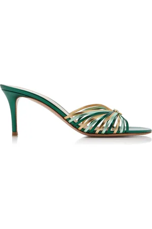 Gianvito Rossi Metallic Leather Sandals, , IT 36
