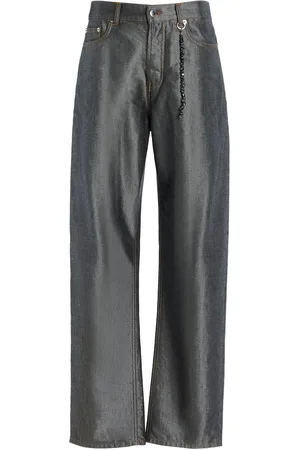 DARKPARK Gale Metallic Straight-Leg Jeans, , 24