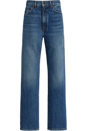 Khaite Abigail Cropped Rigid High-Rise Straight-Leg Jeans, , 24