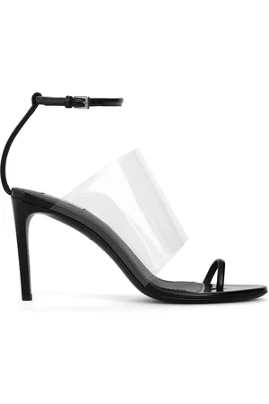 Alaïa Asymmetric PU-Leather Sandals, , IT 36