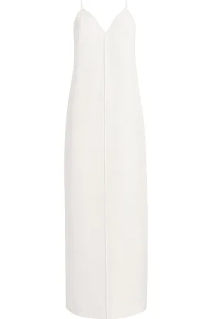 Khaite Tulula Silk-Cotton Poplin Maxi Dress, , S