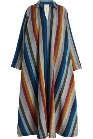 Marrakshi Life The Striped Cotton Caftan, , XXS