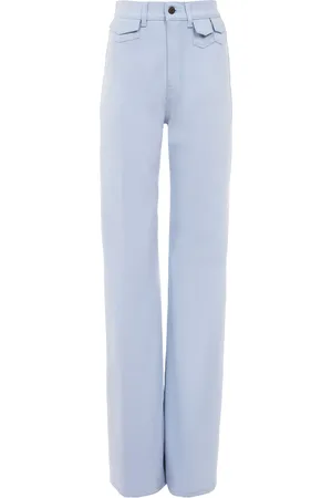 Chloé Rigid High-Rise Organic Denim Flared Jeans, , FR 34