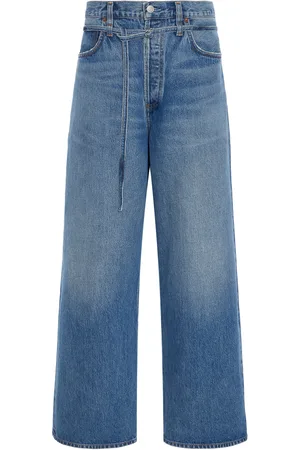 AGOLDE Emmi Stretch Low-Rise Wide-Leg Jeans, , 23