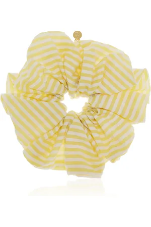 LELET NY Amy Oversized Cotton-Seersucker Scrunchie, , OS
