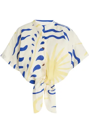 Cala De La Cruz Leroy Linen Shirt, , XS