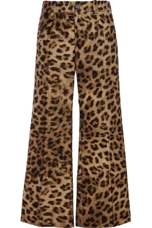 Chloé -Print Cotton Flare Pants, , FR 38