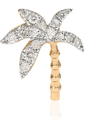 YVONNE LÉON 18K Gold Diamond Single Earring, , OS, , Gifts For Her