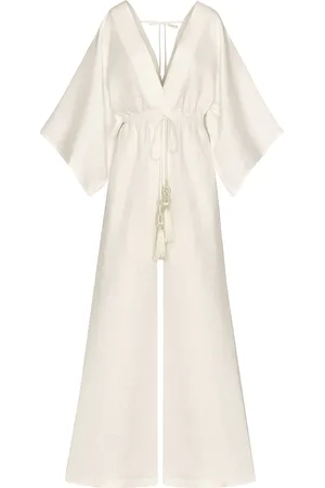Andres Otalora A La Orilla Linen Jumpsuit, , US 6