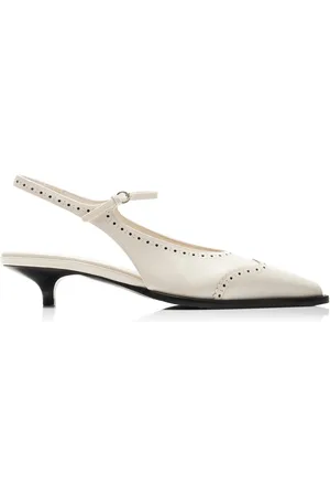Miu Miu Brogue Leather Mary Jane Slingback Pumps, , IT 37