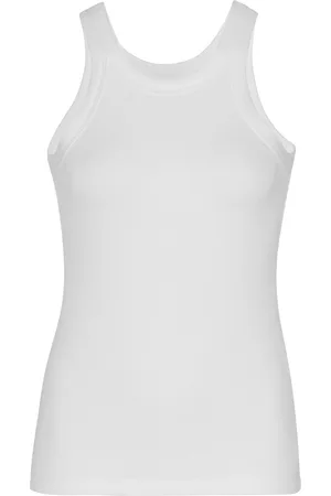Totême Espera Ribbed Stretch Cotton-Blend Top , , XS