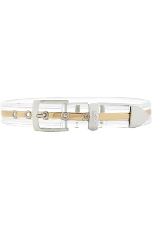 BRANDON MAXWELL Metal-Detailed PVC Belt, , S