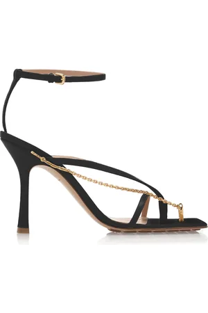 Bottega Veneta Chain-Trimmed Lounge Leather Sandals, , IT 35