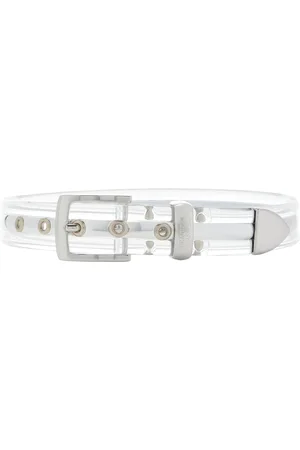 BRANDON MAXWELL Metal-Detailed PVC Belt, , S