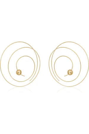 Alaïa Thin Spiral -Plated Earrings, , OS, , Gifts For Her