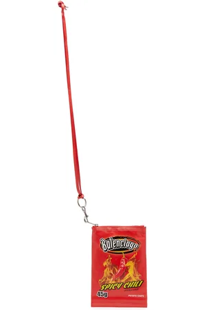 Balenciaga Chips Leather Pouch, , OS