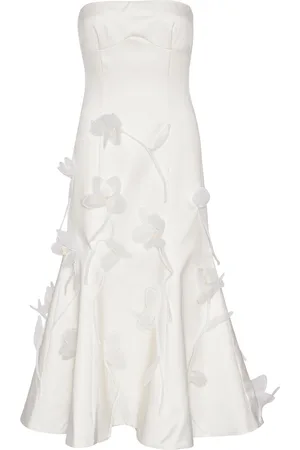 ROTATE Strapless Crepe Midi Dress, , EU 44