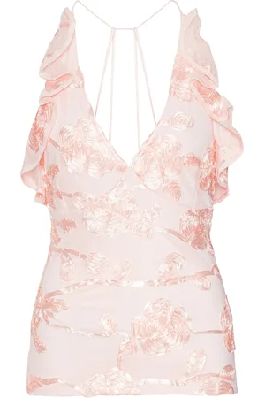 ROTATE Ruffled Mesh Tank Top, , EU 34