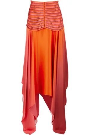 Francesca Miranda Eden Hand-Dyed Silk Maxi Skirt, , US 0