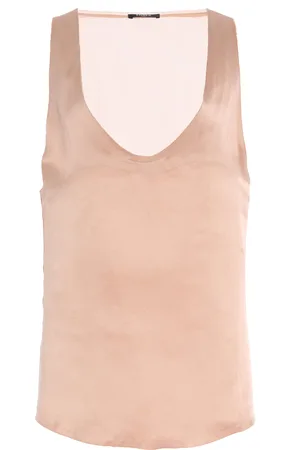 Balmain Silk-Crepe Top, , FR 40