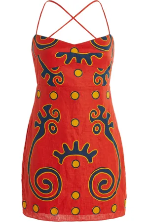 Cala De La Cruz Tere Linen Dress, , L