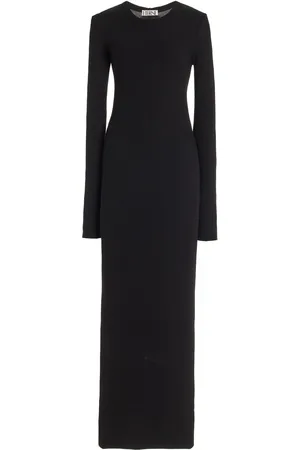 ÉTERNE Crewneck Cotton-Blend Maxi Dress, , S