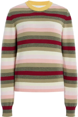 Barrie Striped Cashmere Sweater, , XS