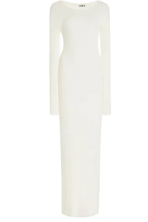 ÉTERNE Cotton-Blend Maxi Dress, , S