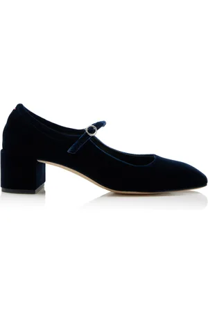 Aeyde Aline Velvet Mary Jane Pumps, , IT 35