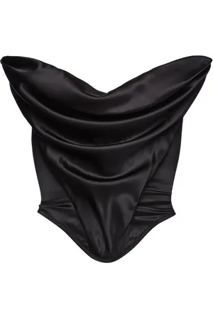 MAGDA BUTRYM Strapless Stretch-Silk Corset Top, , FR 34