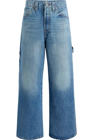 Khaite Sowen Mid-Rise Wide-Leg Jeans, , 27