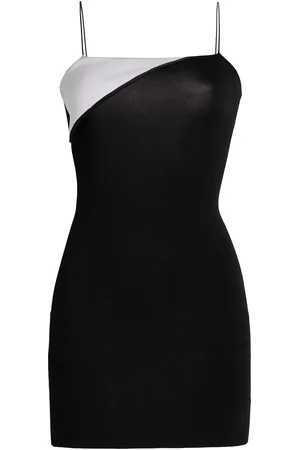 Jacquemus Aro Asymmetric Fold-Over Mini Dress, , FR 38