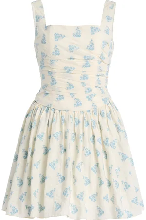 Markarian Daphne Ruched Cotton Mini Dress, , US 4