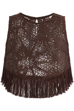 Oas Exclusive Astrea Aurora Crochet Cotton Top, , XS