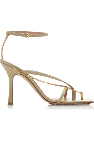 Bottega Veneta Chain-Trimmed Lounge Leather Sandals, , IT 36
