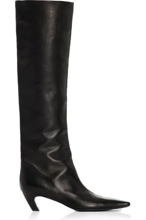 Khaite Davis Knee High Leather Boots , , IT 36