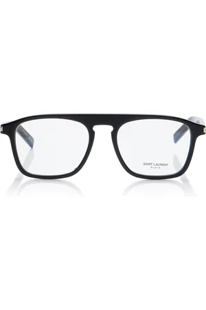 Saint Laurent New Wave Square-Frame Acetate Glasses, , OS