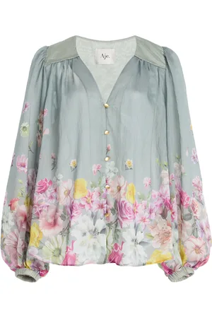 AJE Dreamscape Printed Blouse, , AU 6