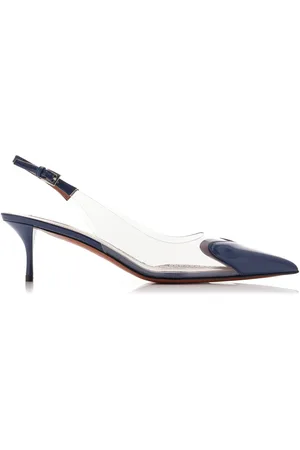 Alaïa Le Coeur PVC; Leather Slingback Pumps, , IT 37