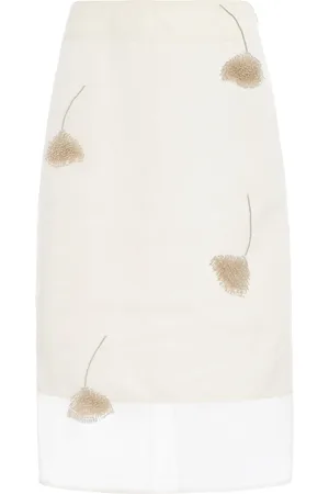 Rohe Embellished Tulip Silk-Organza Skirt, , FR 36